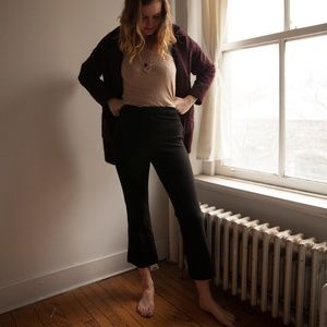 Urban Outfitters High Waisted Flare Cropped Pants